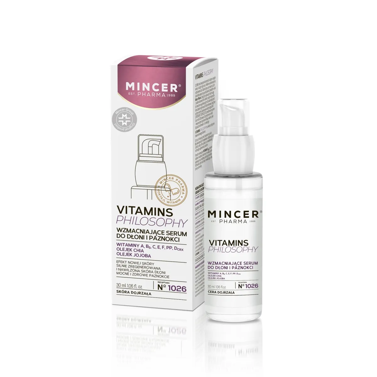 MINCER PHARMA VITAMINS PHILOSOPHY SEERUM KÄTELE 30ML - Tootepilt