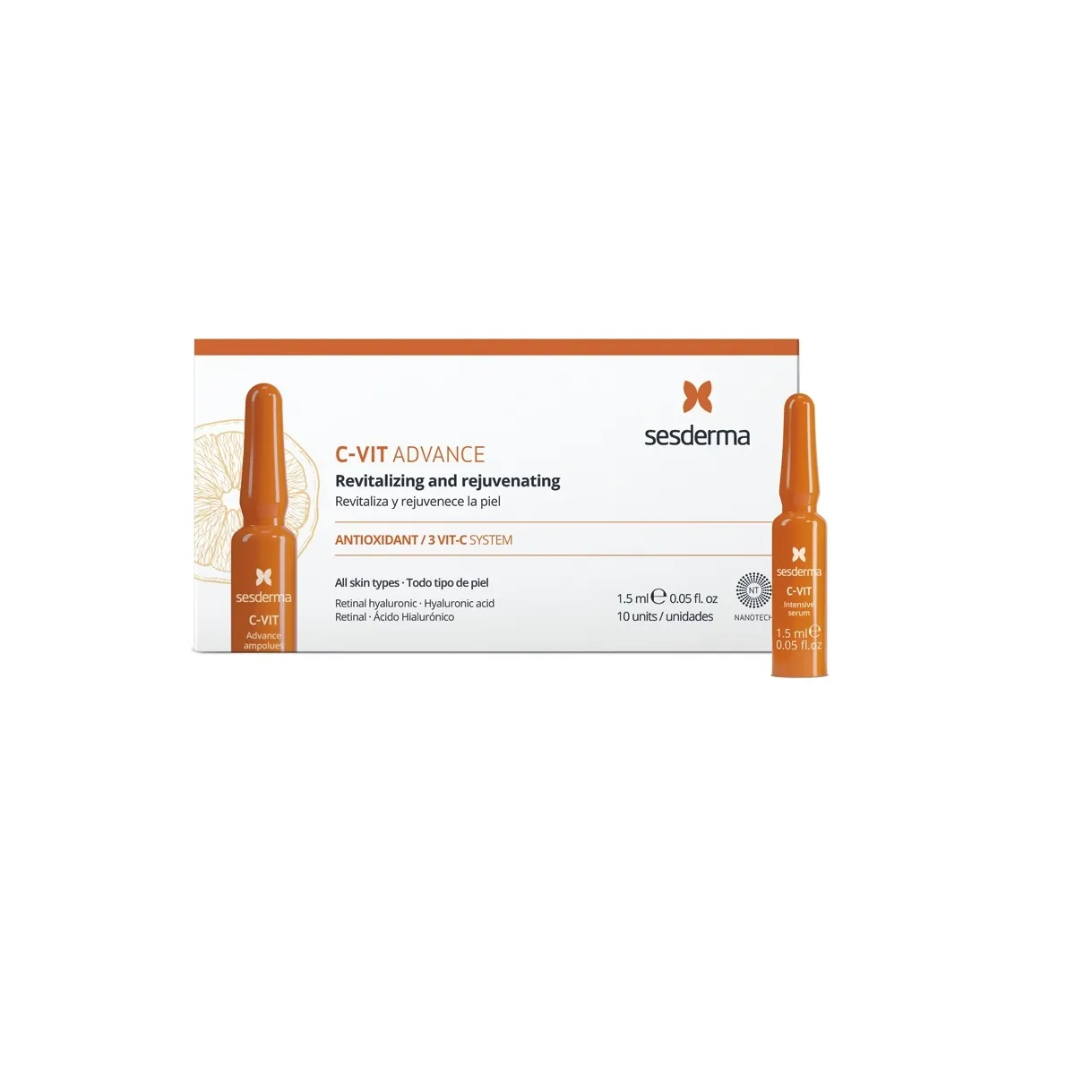 SESDERMA C-VIT ADVANCE AMPULLID 10X1,5ML