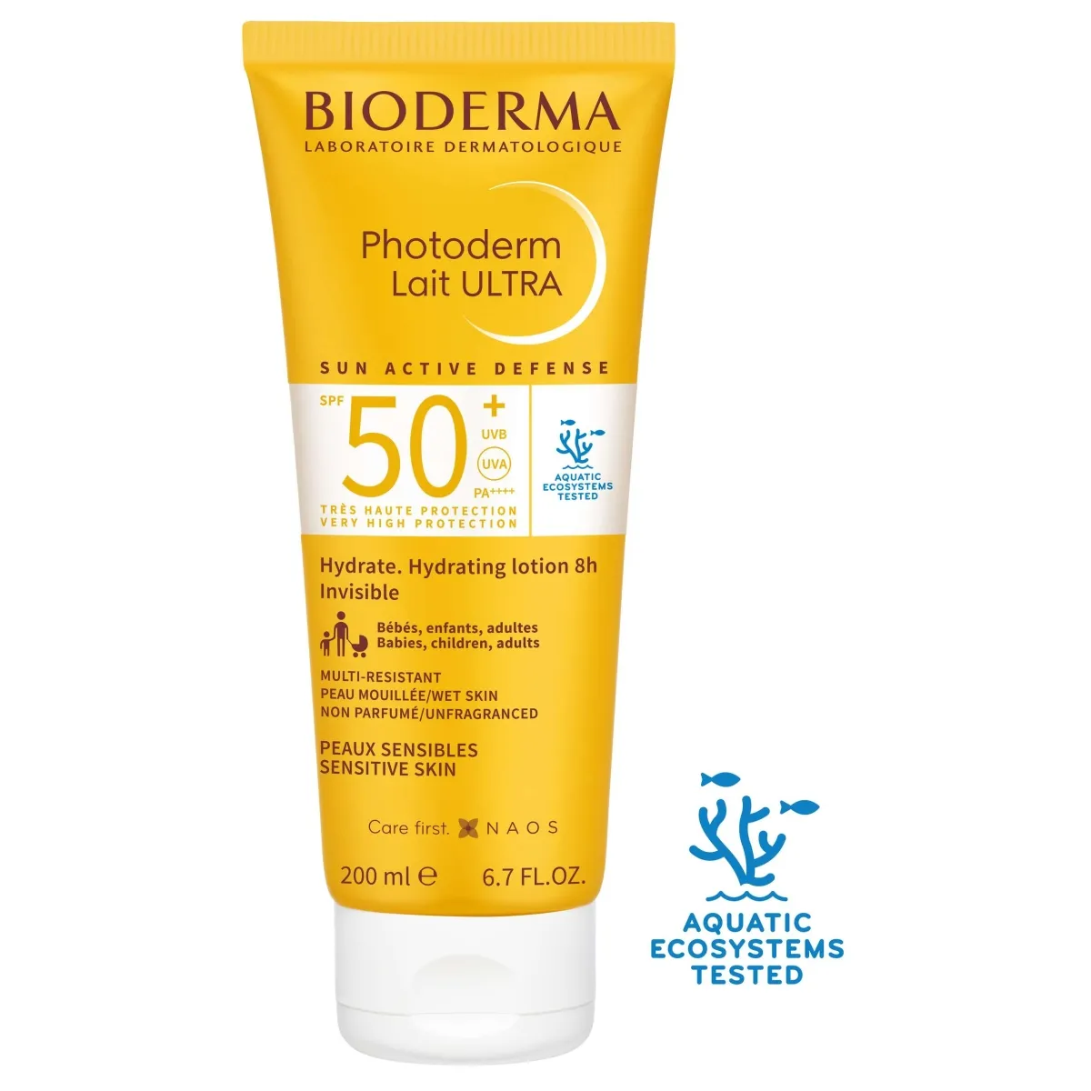 BIODERMA PHOTODERM LAIT ULTRA PÄIKESEKAITSEPIIM SPF50+ 200ML