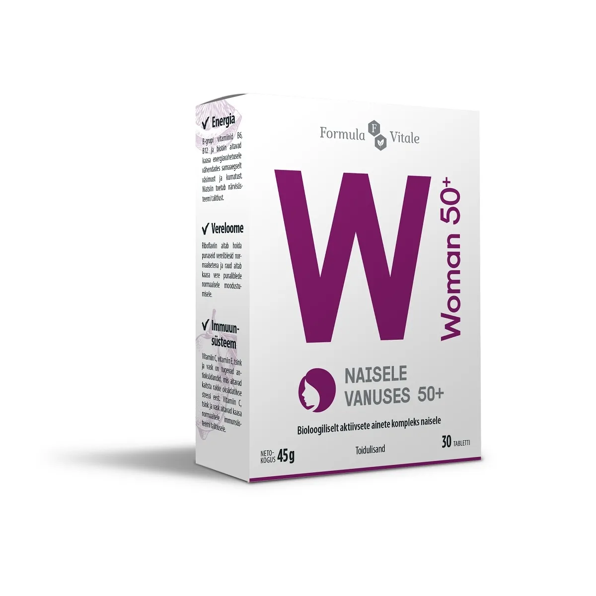 FORMULA VITALE WOMAN 50+ TBL N30 - Tootepilt