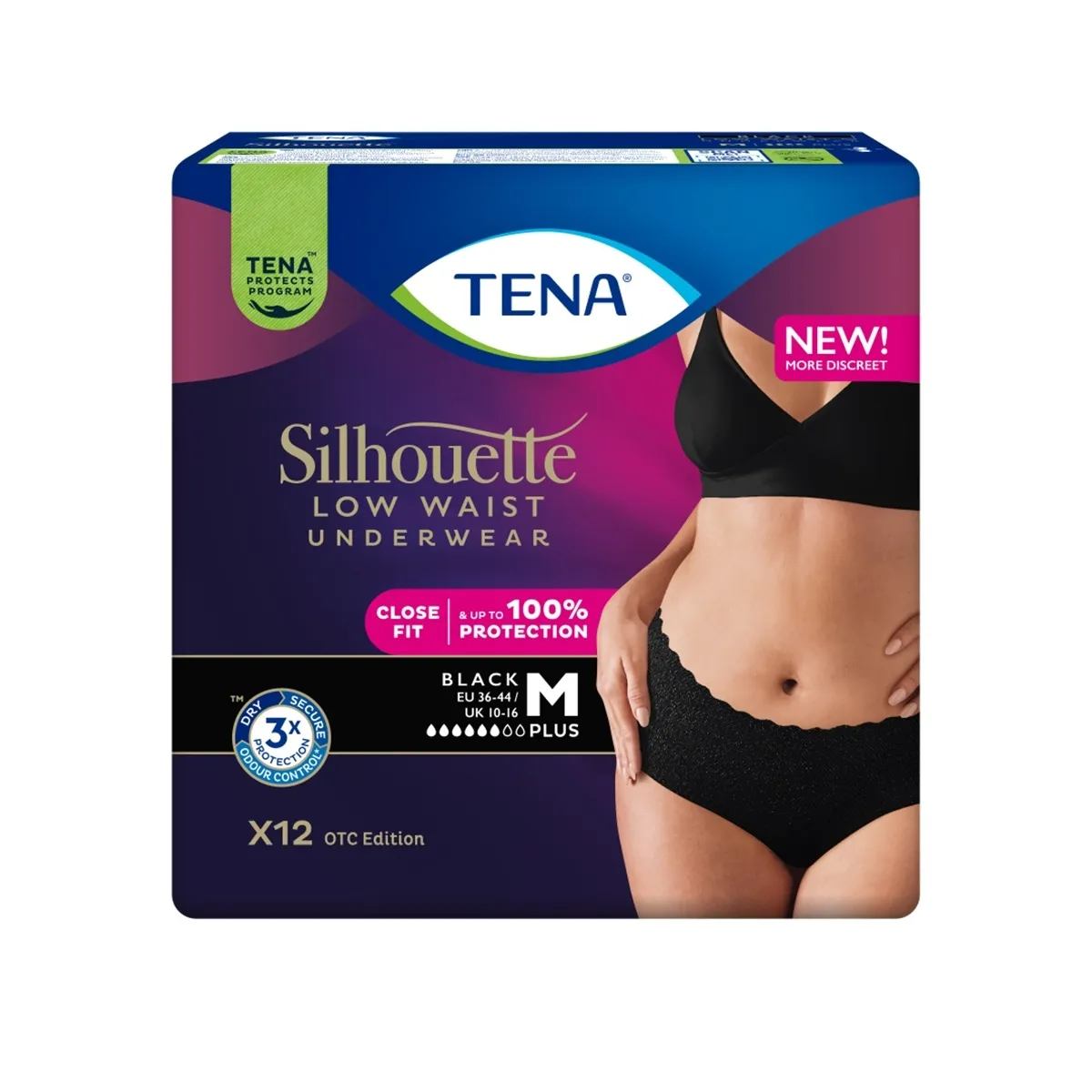 TENA SILHOUETTE PANTS PLUS MUSTAD M N12 - Tootepilt