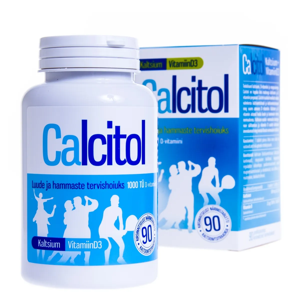 CALCITOL NÄRIMISTBL 500MG+1000TÜ N90 - Tootepilt