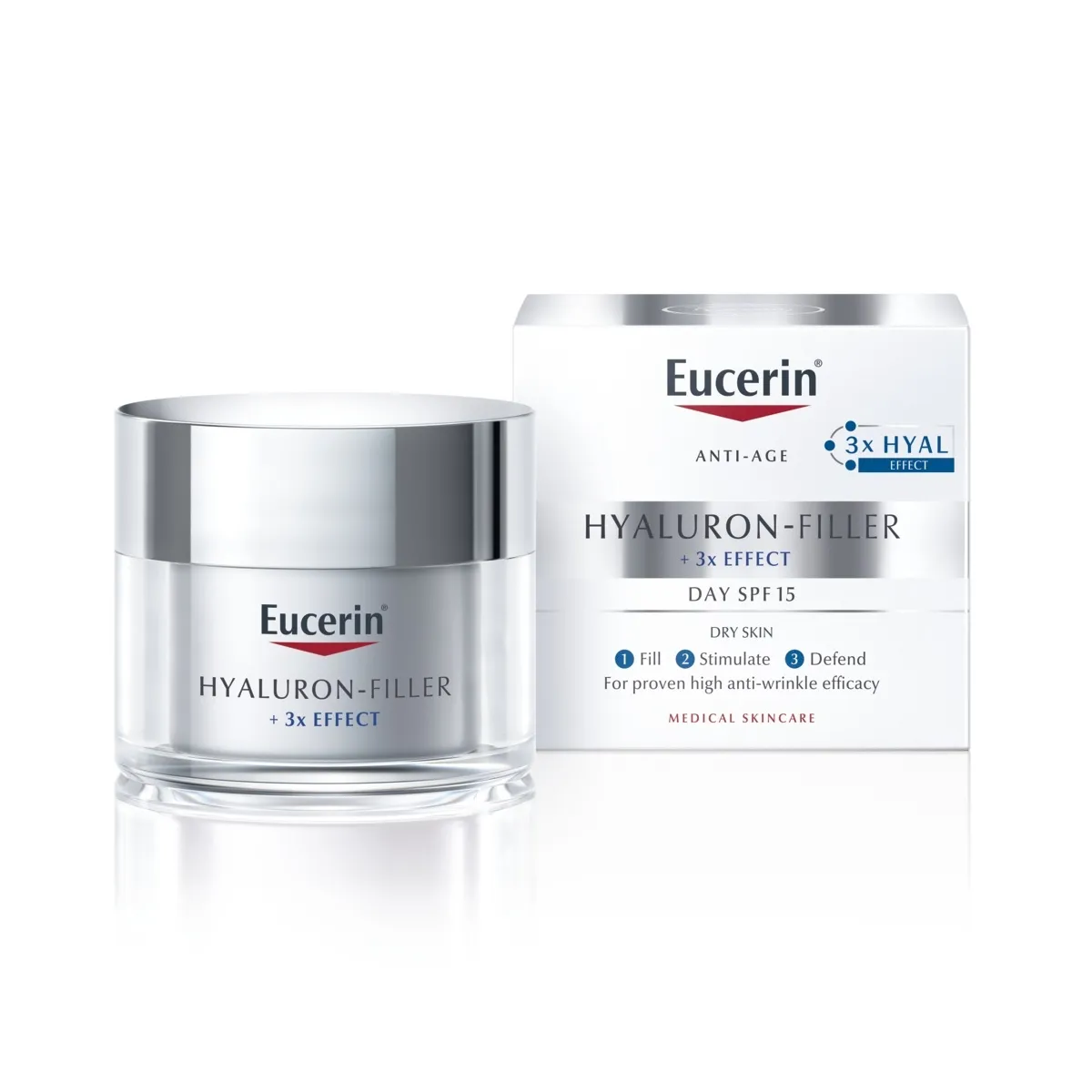 EUCERIN HYALURON-FILLER PÄEVAKREEM KUIVALE NAHALE SPF15 50ML