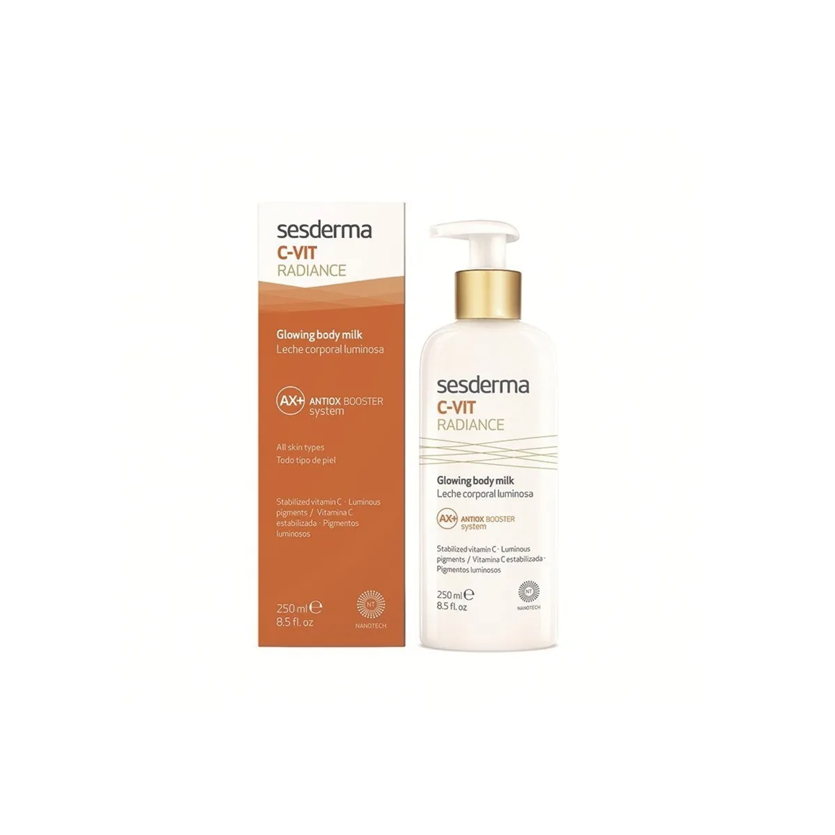 SESDERMA C-VIT RADIANCE SÄRAANDEV KEHAEMULSIOON 250ML - Tootepilt