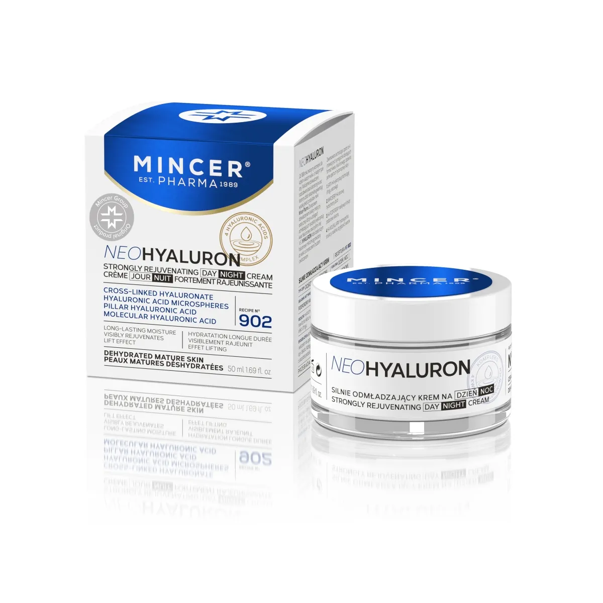 MINCER PHARMA NEO HYALURON PÄEVA-JA ÖÖKREEM UUENDAV 50ML