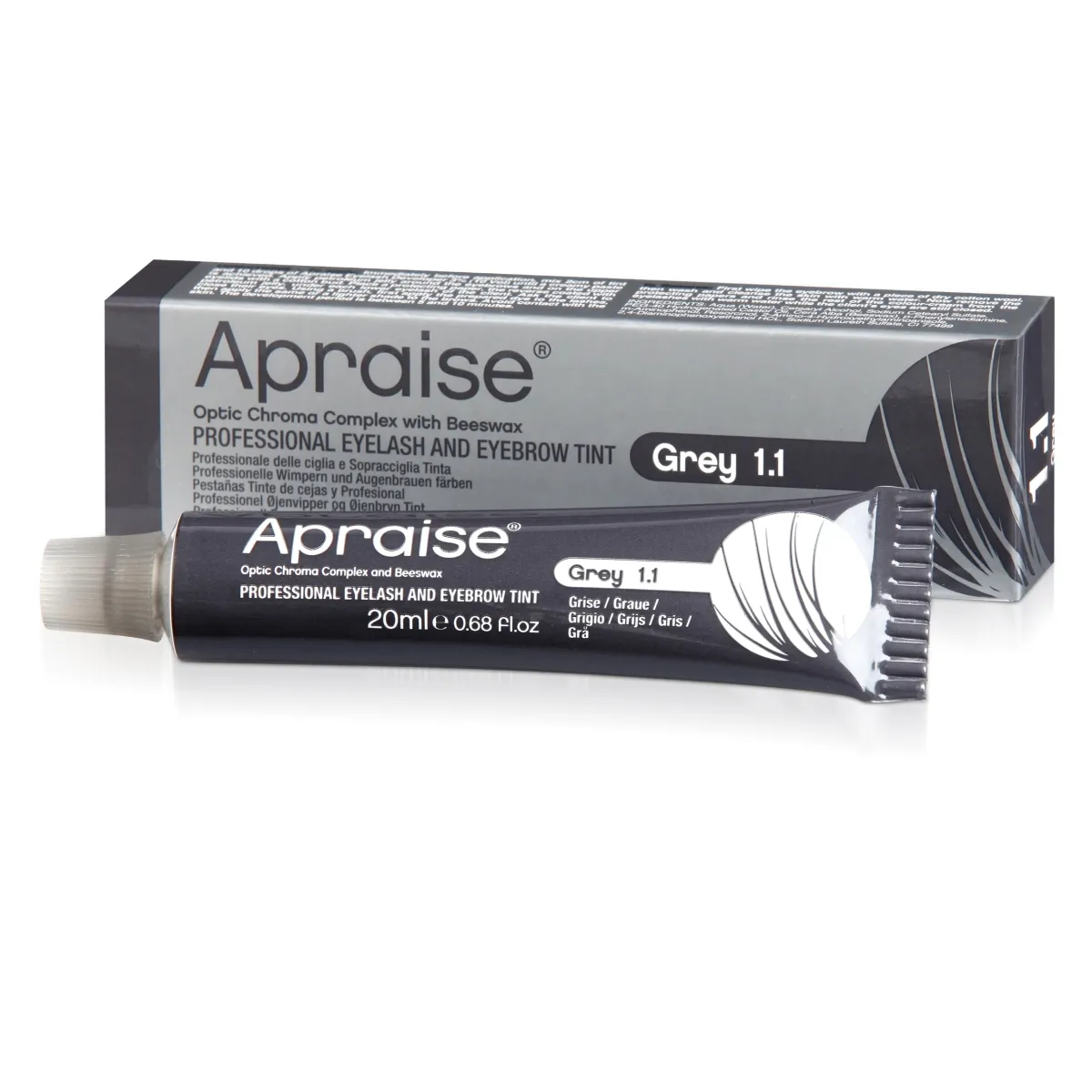 APRAISE RIPSME- JA KULMUVÄRV - NO.1,1 GREY 20 ML - Tootepilt