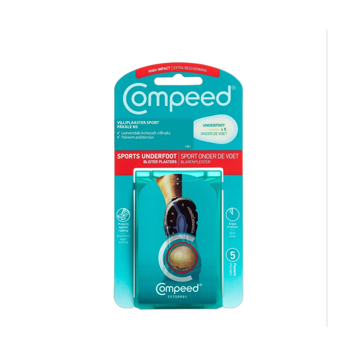 COMPEED VILLIPLAASTER SPORT PÄKALE N5 - Tootepilt