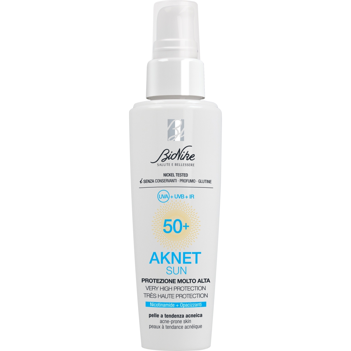 BIONIKE SUN AKNET PÄIKESEKAITSEFLUID SPF50+ 50ML