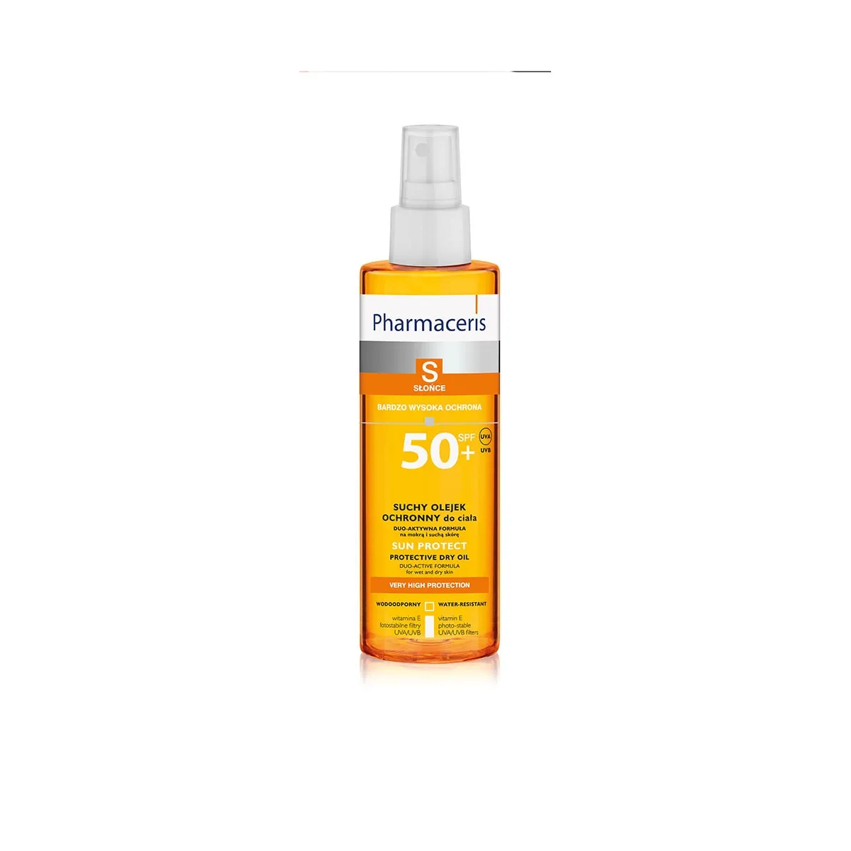 PHARMACERIS S PÄIKESEKAITSEÕLI SPREI SPF50+ 200ML - Tootepilt