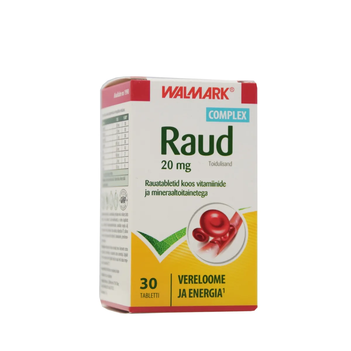 WALMARK RAUD COMPLEX 20MG TBL N30 - Tootepilt