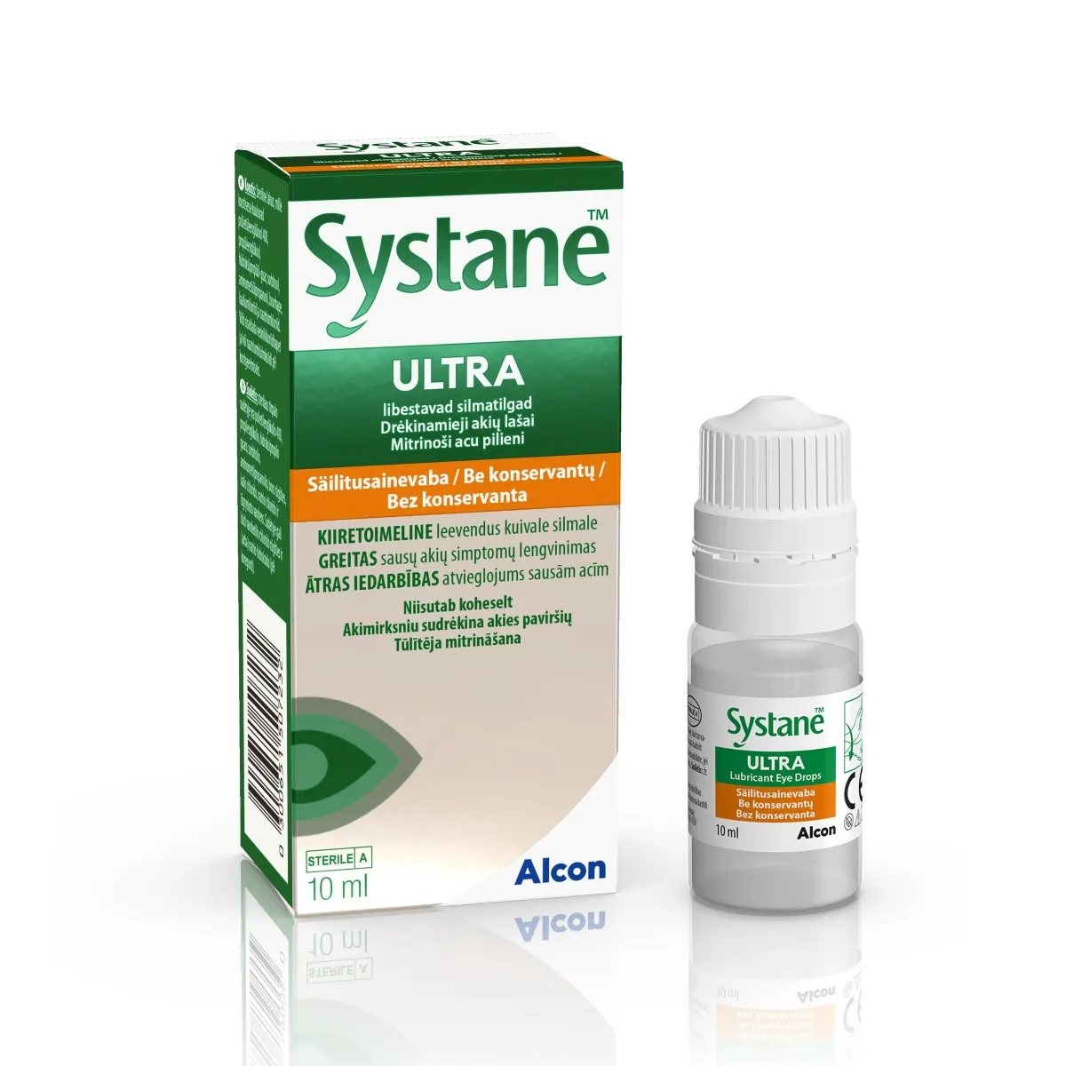 SYSTANE ULTRA SÄILITUSAINETA NIISUTAVAD SILMATILGAD 10ML - Product Image