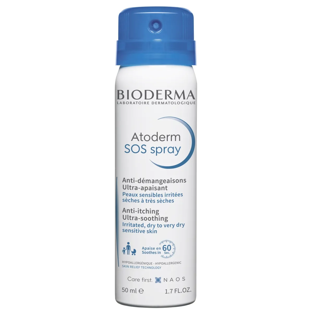 BIODERMA ATODERM SOS SÜGELUSVASTANE SPREI 50ML - Tootepilt