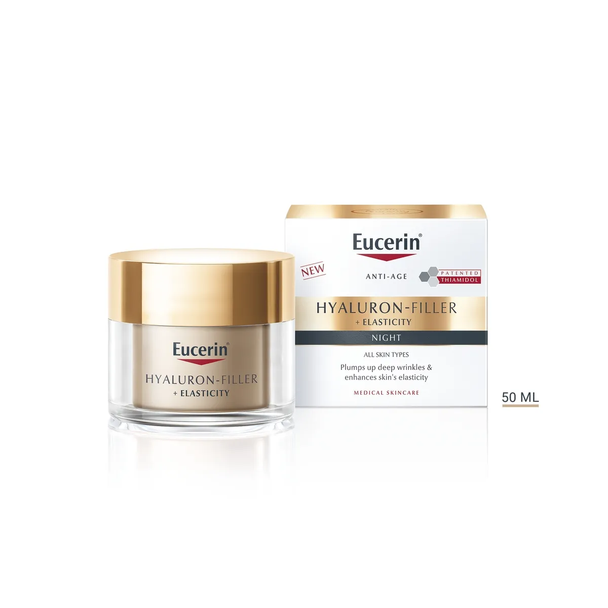 EUCERIN HYALURON FILLER+ELASTICITY ÖÖKREEM 50ML