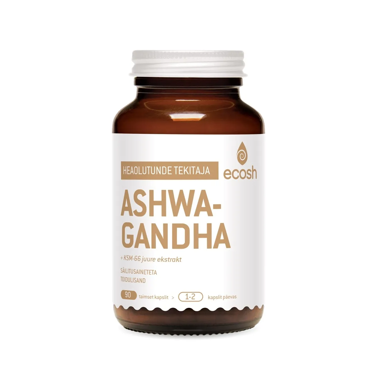 ECOSH ASHWAGANDHA JUURE KAPSLID N90 - Tootepilt