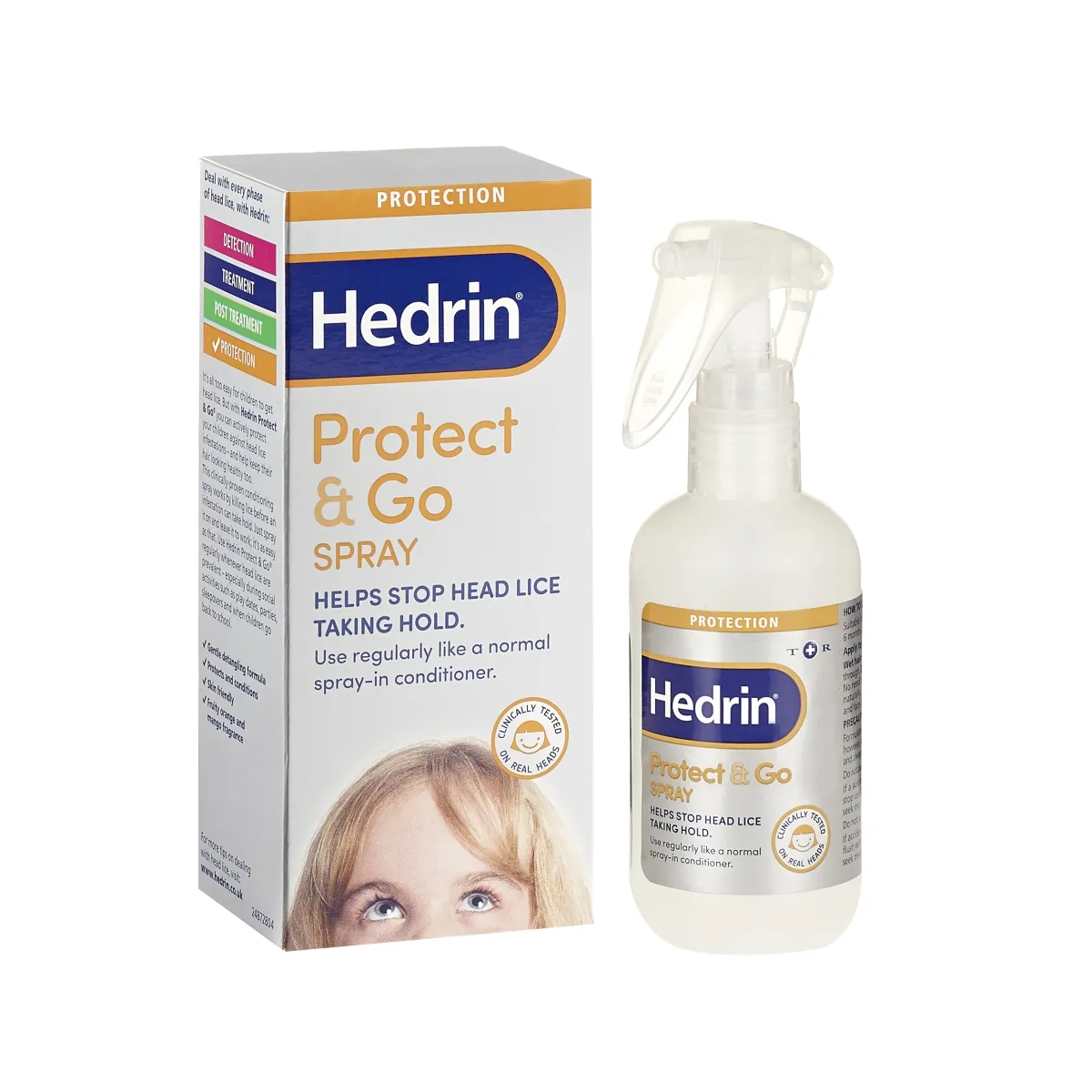 HEDRIN PROTECT&GO SPRAY PEATÄIDE ENNETAMISEKS 250ML - Tootepilt