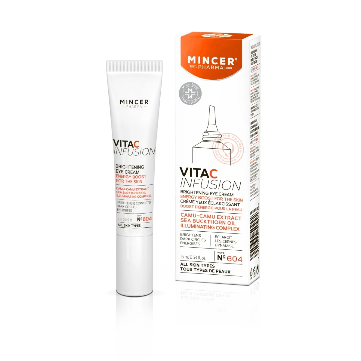 MINCER PHARMA VITA C SILMAKREEM TUMEDATELE SILMAALUSTELE 15ML