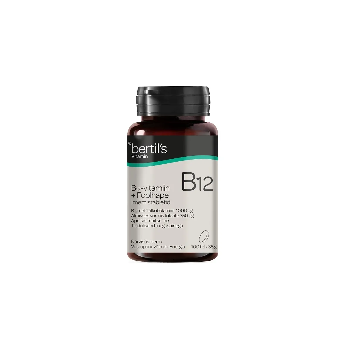 BERTILS VITAMIN B12+FOOLHAPE IMEMISTBL N100 - Product Image