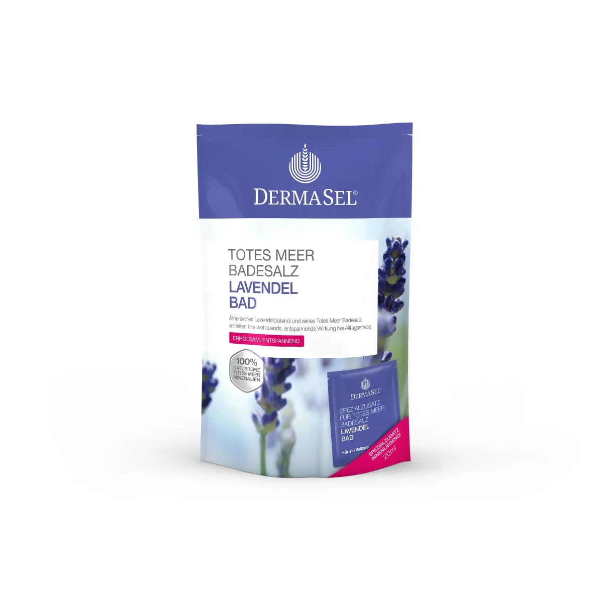 DERMASEL SURNUMERE VANNISOOL LÕÕGASTAV LAVENDEL 400GR+ 20ML - Tootepilt