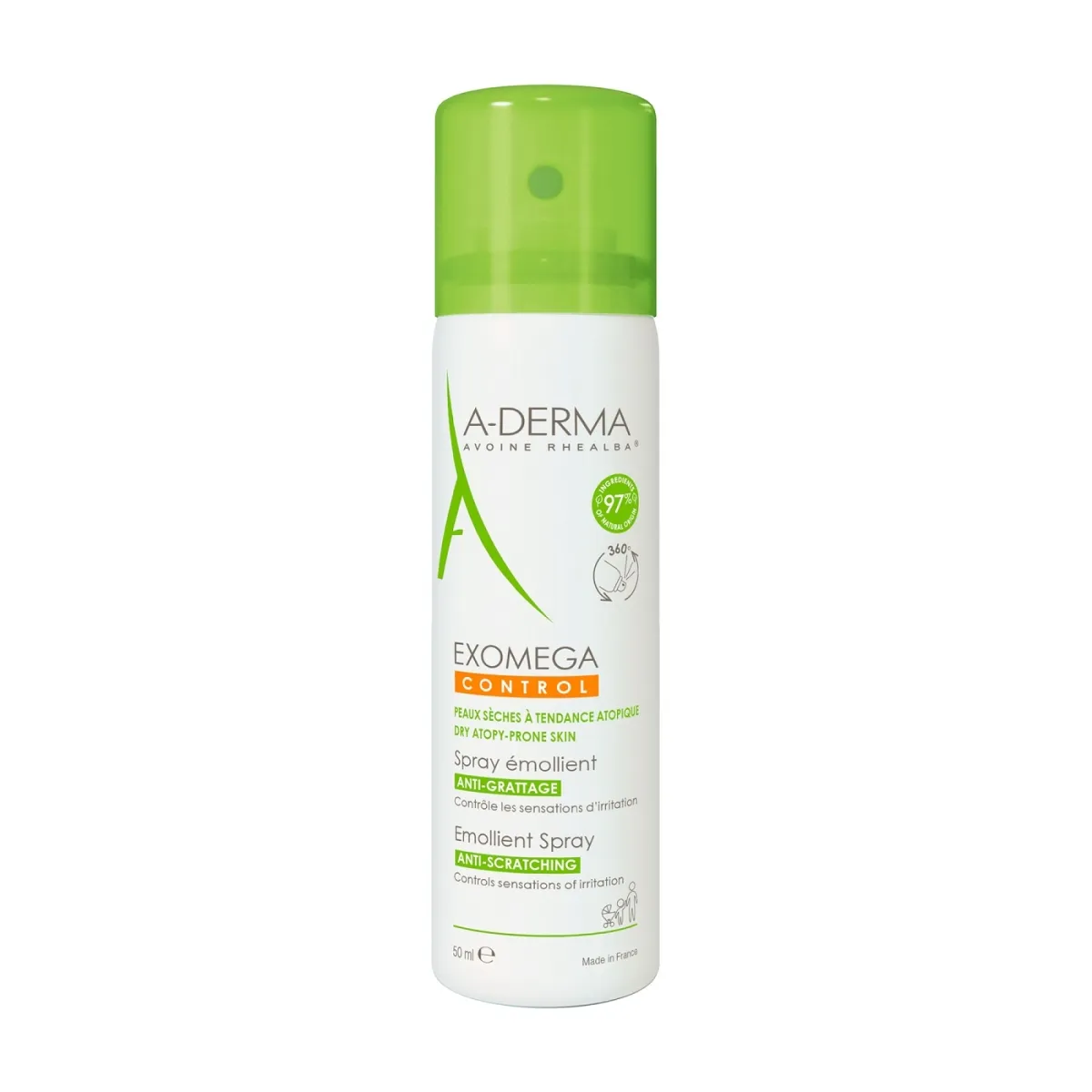 A-DERMA EXOMEGA CONTROL KEHASPREI ATOOPILISELE NAHALE 50ML