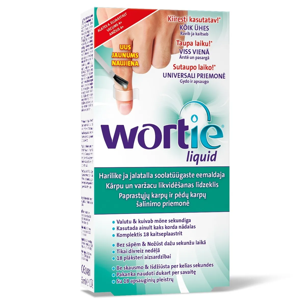 WORTIE LIQUID SOOLATÜÜGASTE EEMALDAJA 5ML - Tootepilt