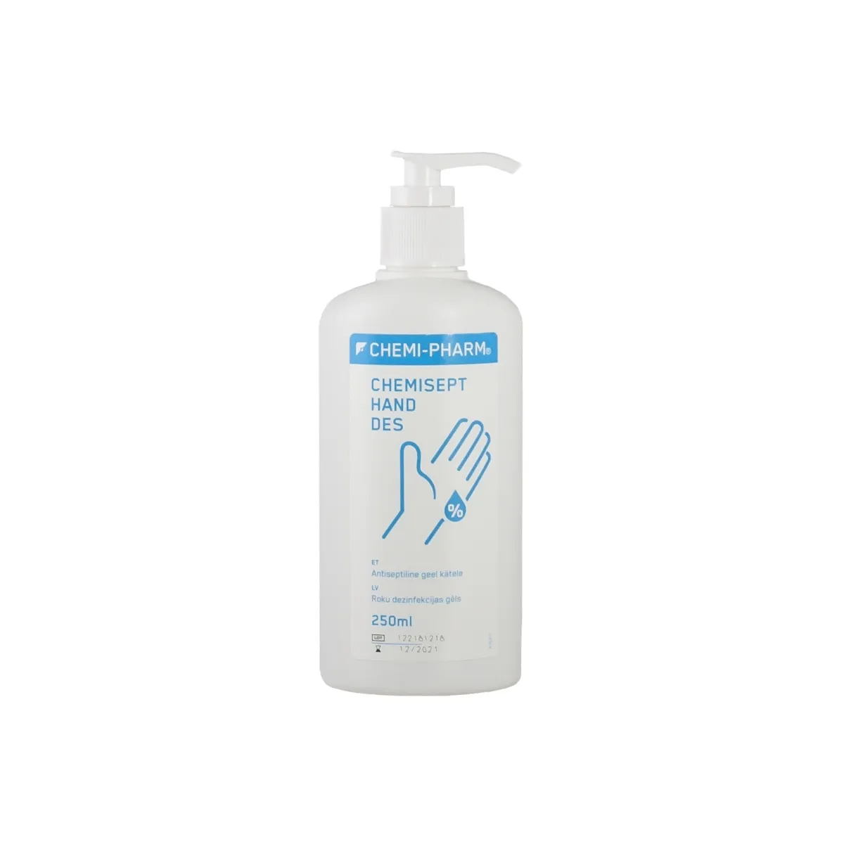 CHEMIPHARM CHEMISEPT HAND DES GEEL KÄTELE 250ML PUMBAGA - Tootepilt