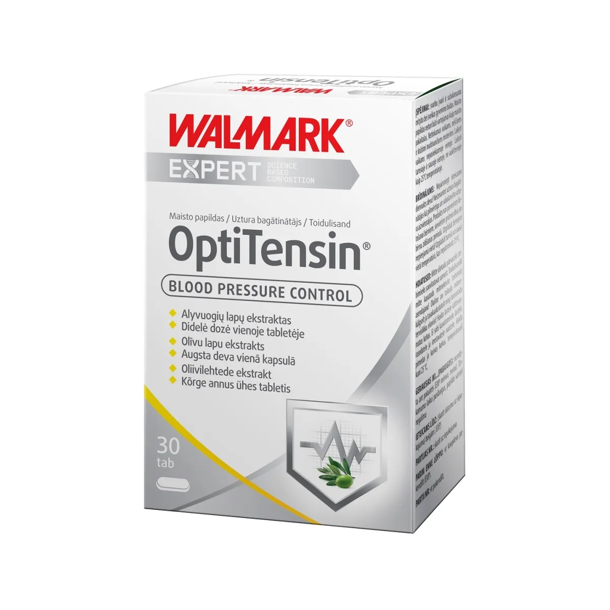 WALMARK OPTITENSIN TBL N30 - Tootepilt