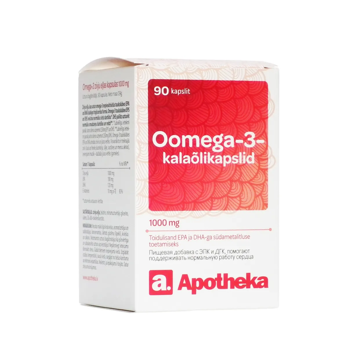 A. OOMEGA-3 KALAÕLIKAPSLID 1000MG N90 - Product Image