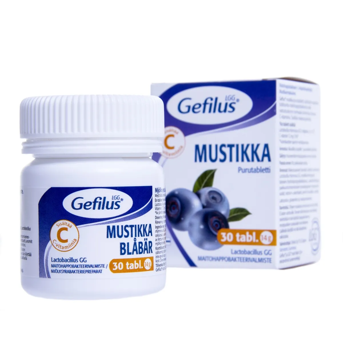 GEFILUS LGG NÄRIMISTABLETID MUSTIKAMAITSELISED N30 - Product Image