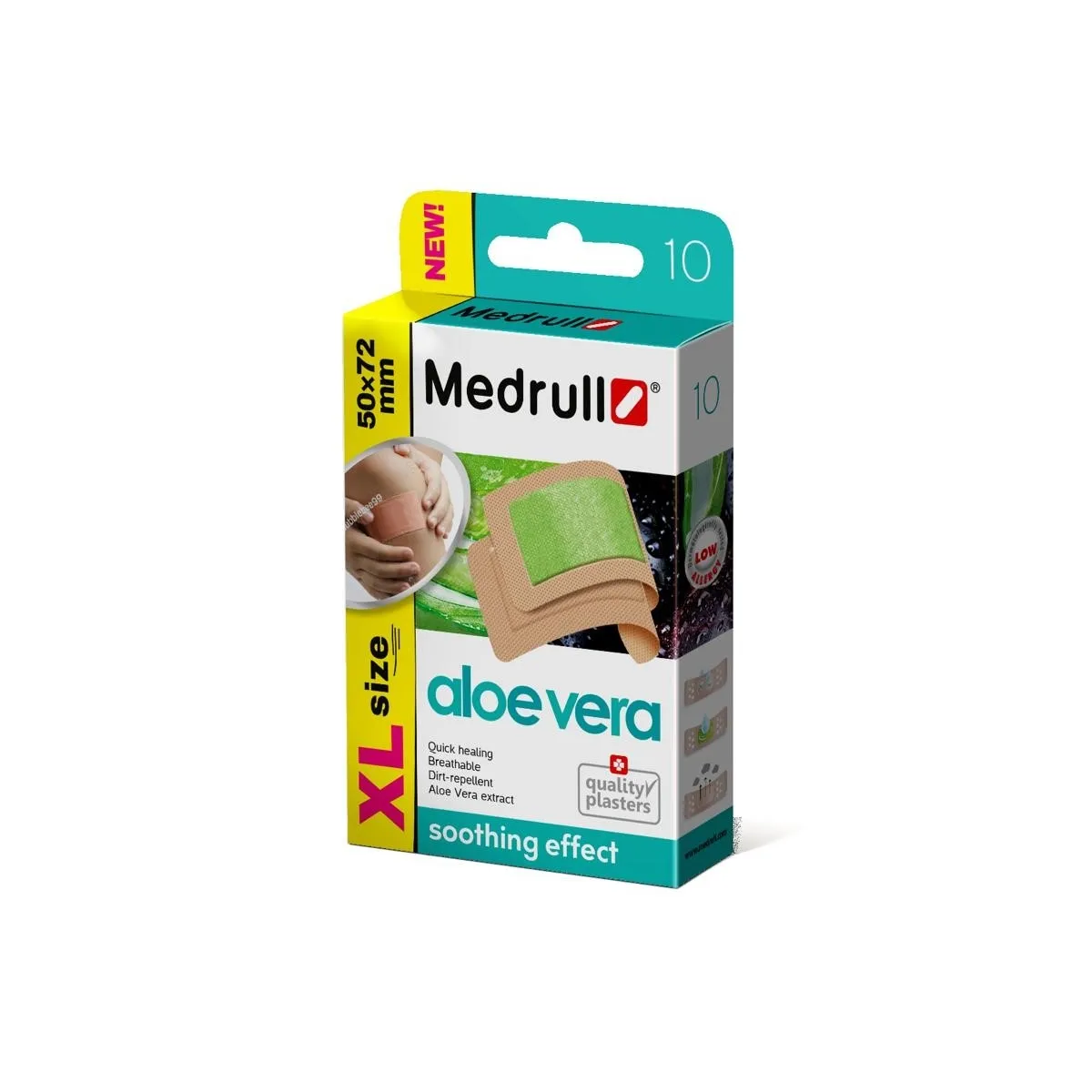 MEDRULL PLAASTER ALOE VERA XL 50X72MM N10 - Tootepilt