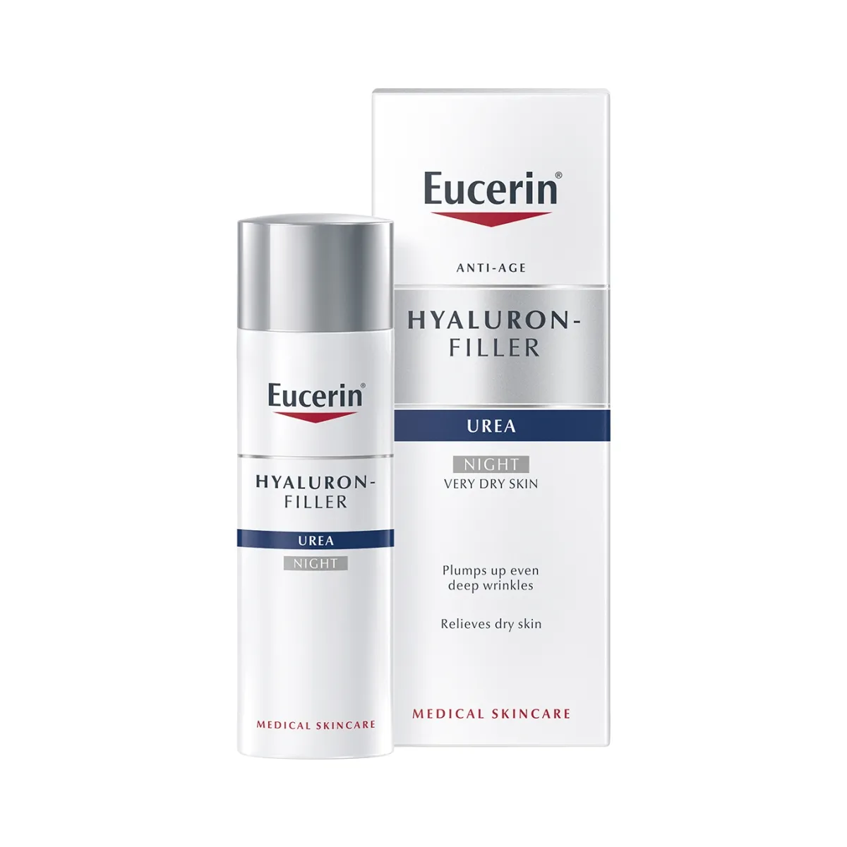 EUCERIN HYALURON-FILLER 5% UREA ÖÖKREEM 50ML - Tootepilt