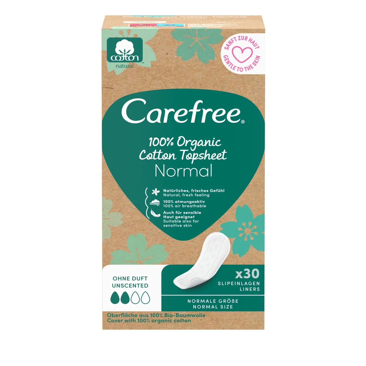 CAREFREE PESUKAITSE ORGANIC NORMAL N30 - Tootepilt