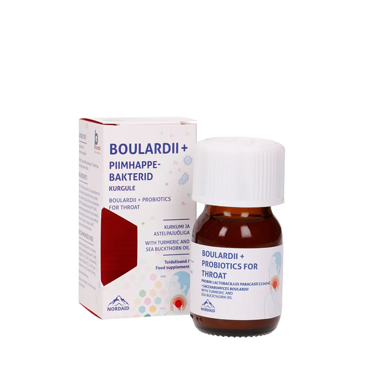 BOULARDII+ PIIMHAPPEBAKTERID KURKUMI JA ASTELPAJUÕLIGA 30ML - Tootepilt