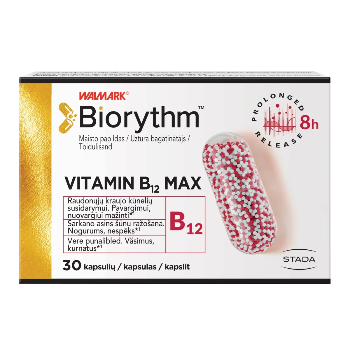 BIORYTHM VITAMIIN B12 MAX KAPSLID N30 - Tootepilt