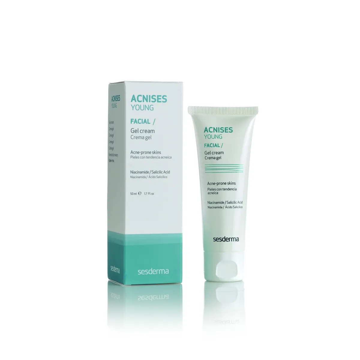 SESDERMA ACNISES YOUNG NÄOKREEM-GEEL 50ML - Tootepilt