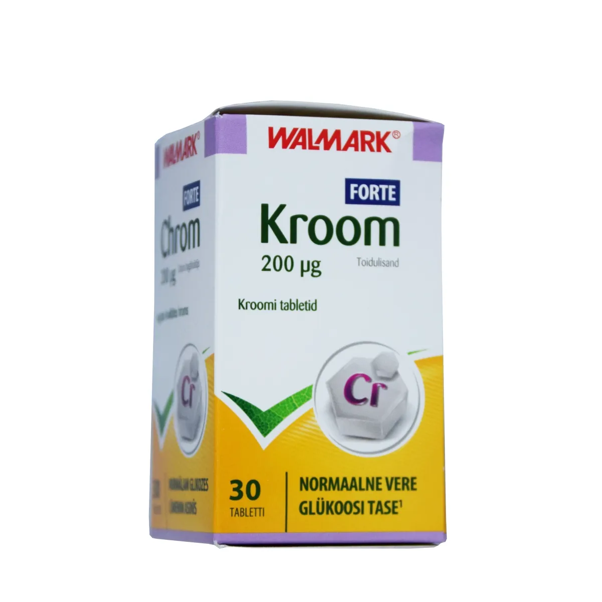 WALMARK KROOM TBL FORTE 200MCG N30 - Tootepilt