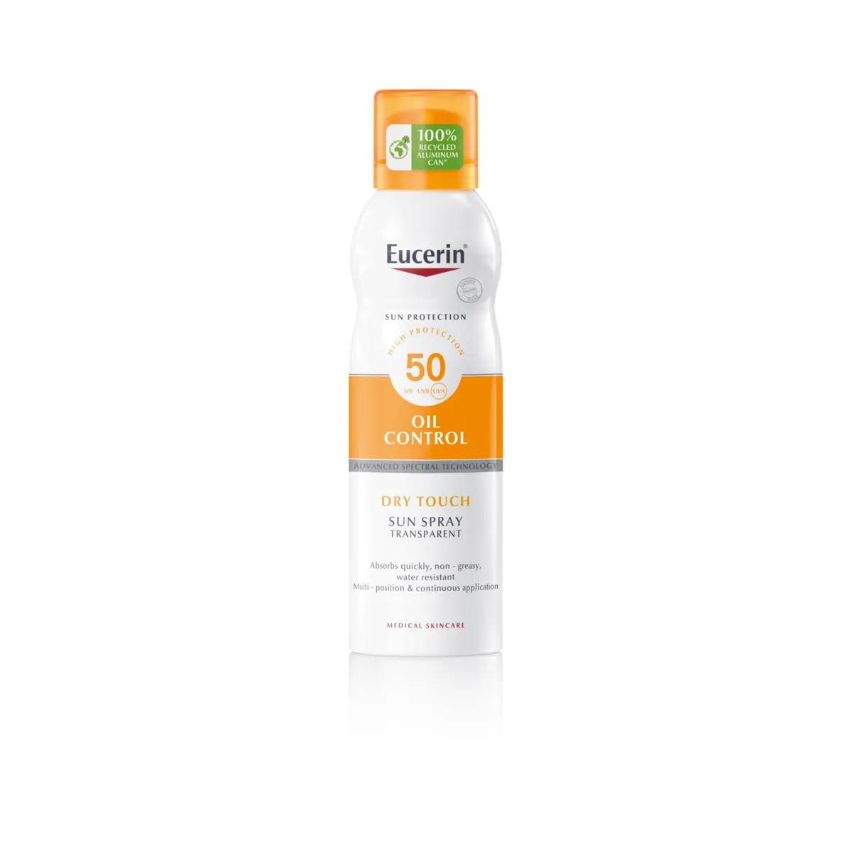 EUCERIN SUN PÄIKESEKAITSEAEROSOOL SPF50 200ML - Tootepilt