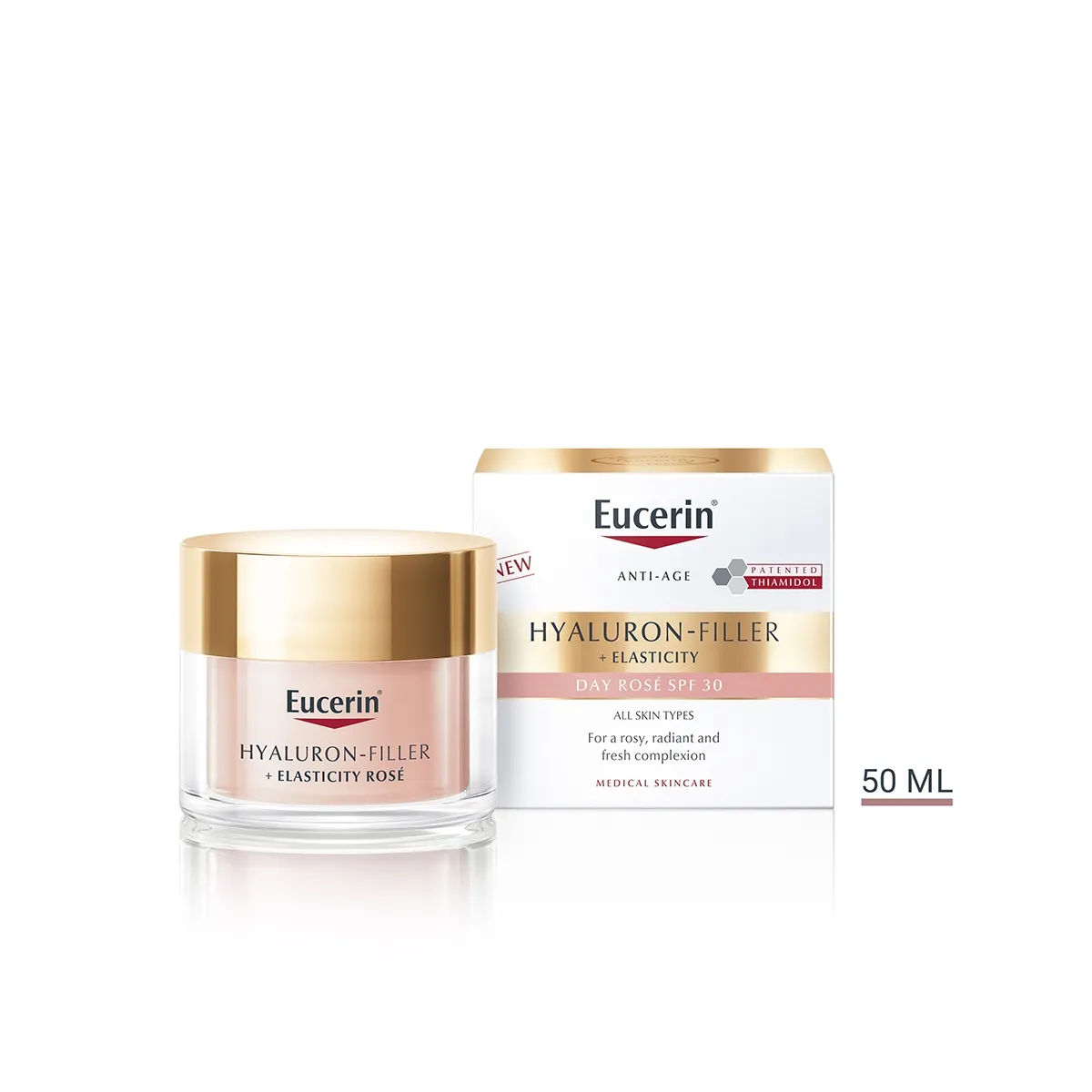 EUCERIN HYALURON FILLER+ELASTICITY ROSE PÄEVAKREEM SPF30 50ML