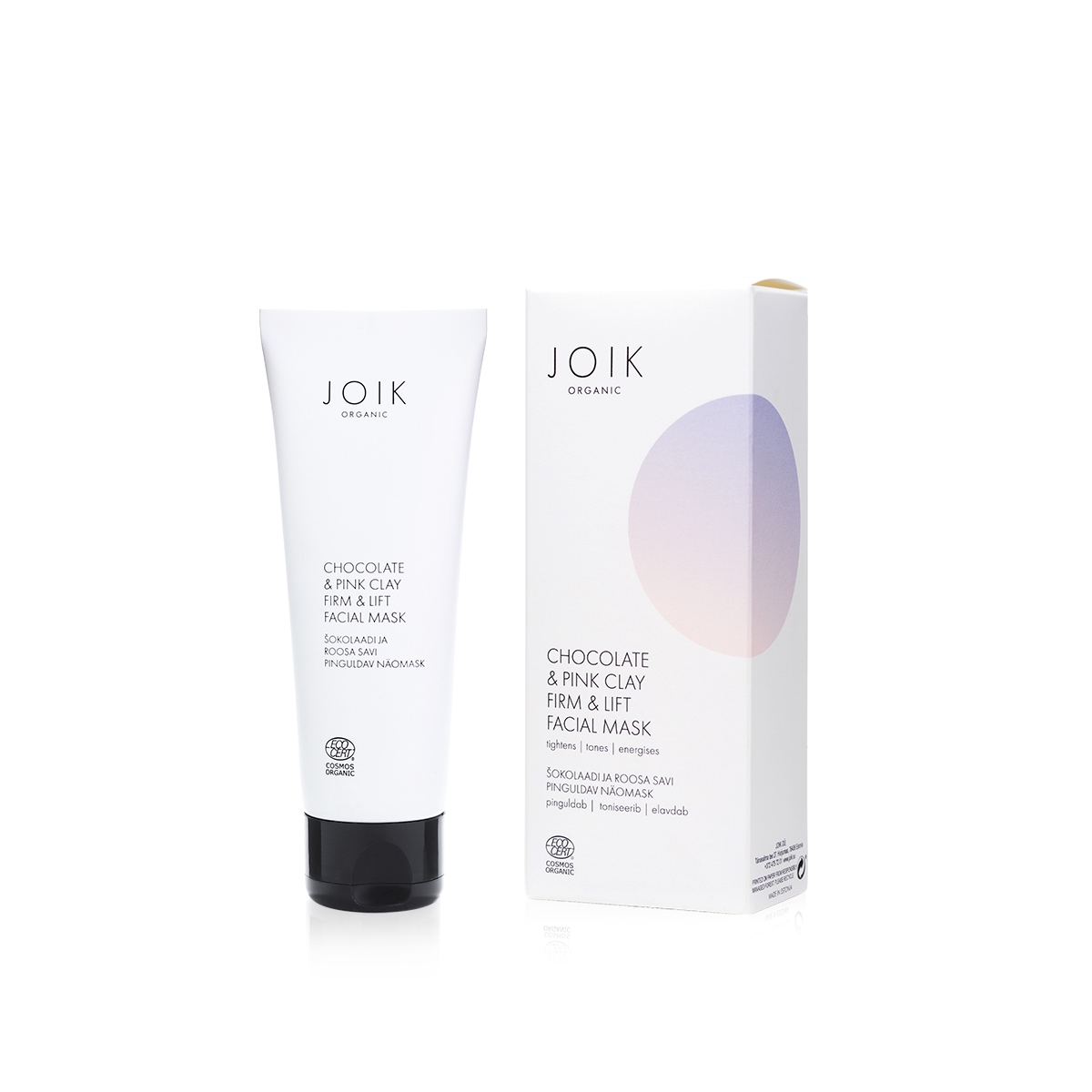 JOIK ORGANIC NÄOMASK PINGULDAV SHOKOLAAD & ROOSA SAVI 75ML