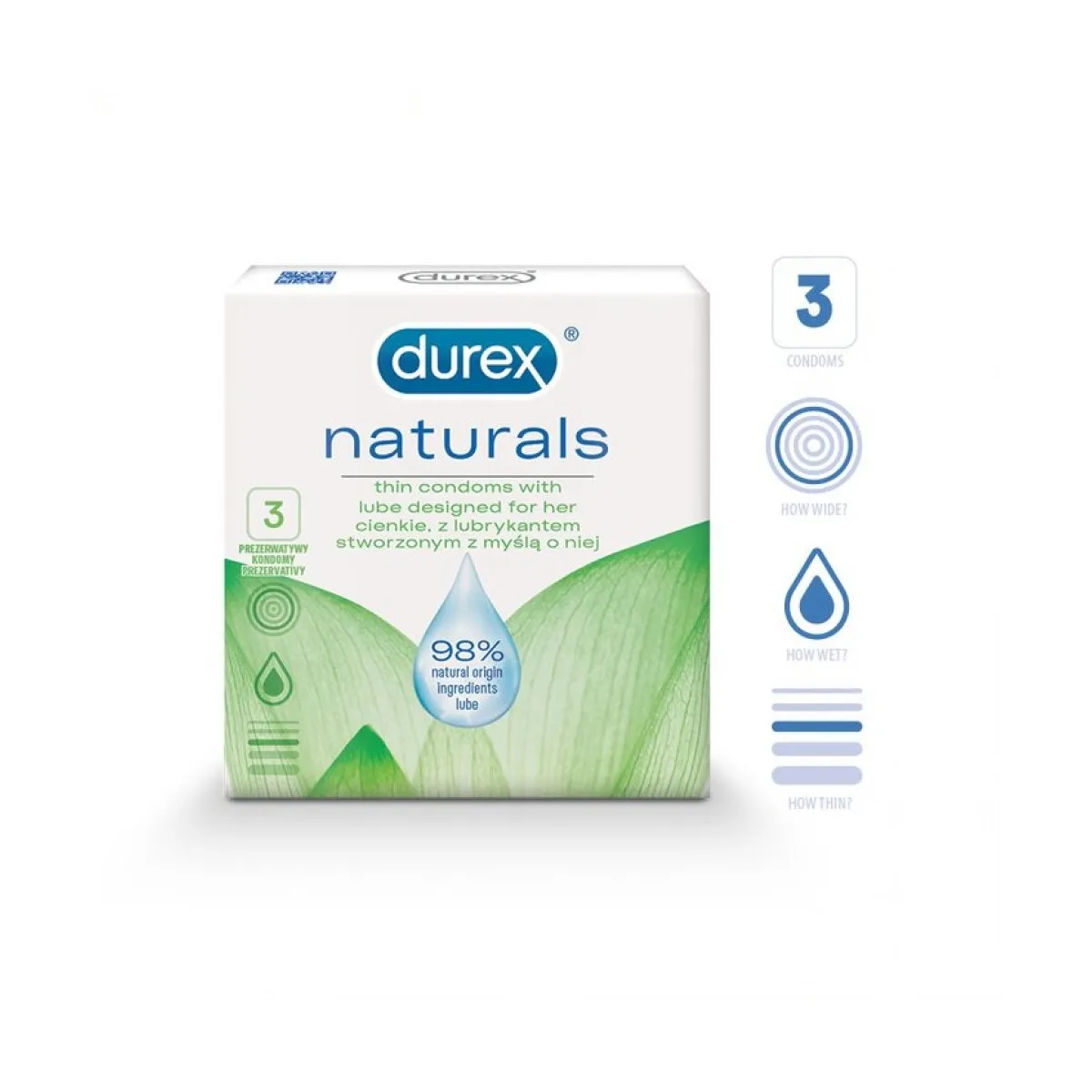 DUREX KONDOOMID NATURALS THIN N3 - Tootepilt