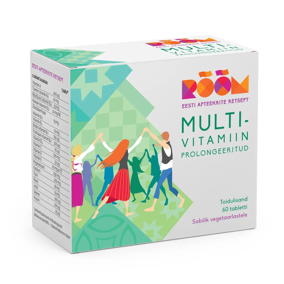 RÕÕM MULTIVITAMIIN PROLONGEERITUD TBL N60 - Product Image