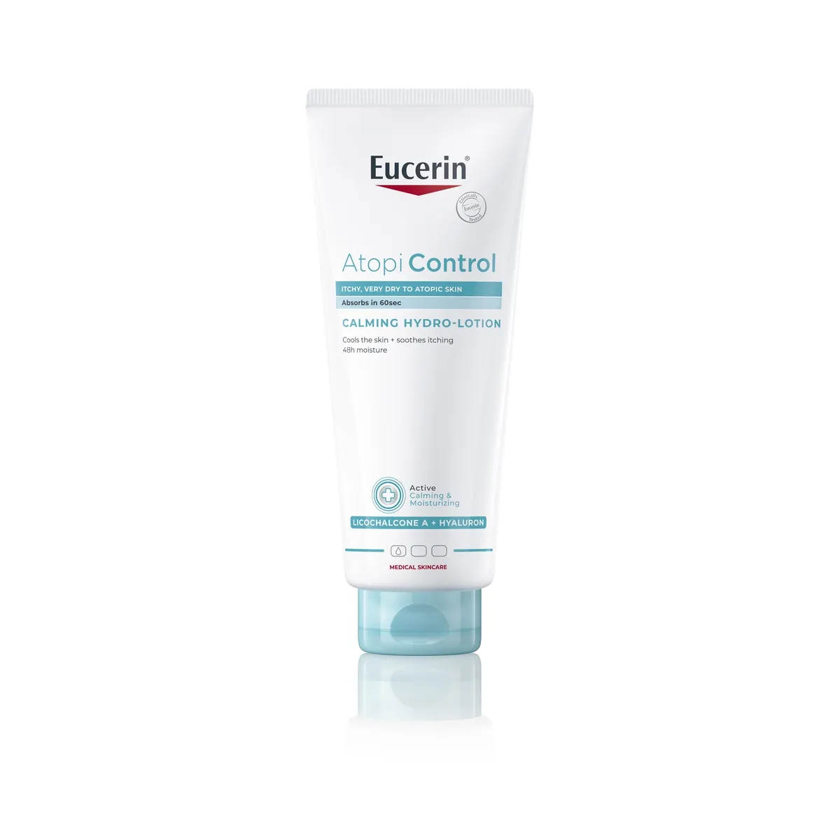 EUCERIN ATOPICONTROL EMULSIOON NÄOLE JA KEHALE RAHUSTAV 400ML - Tootepilt