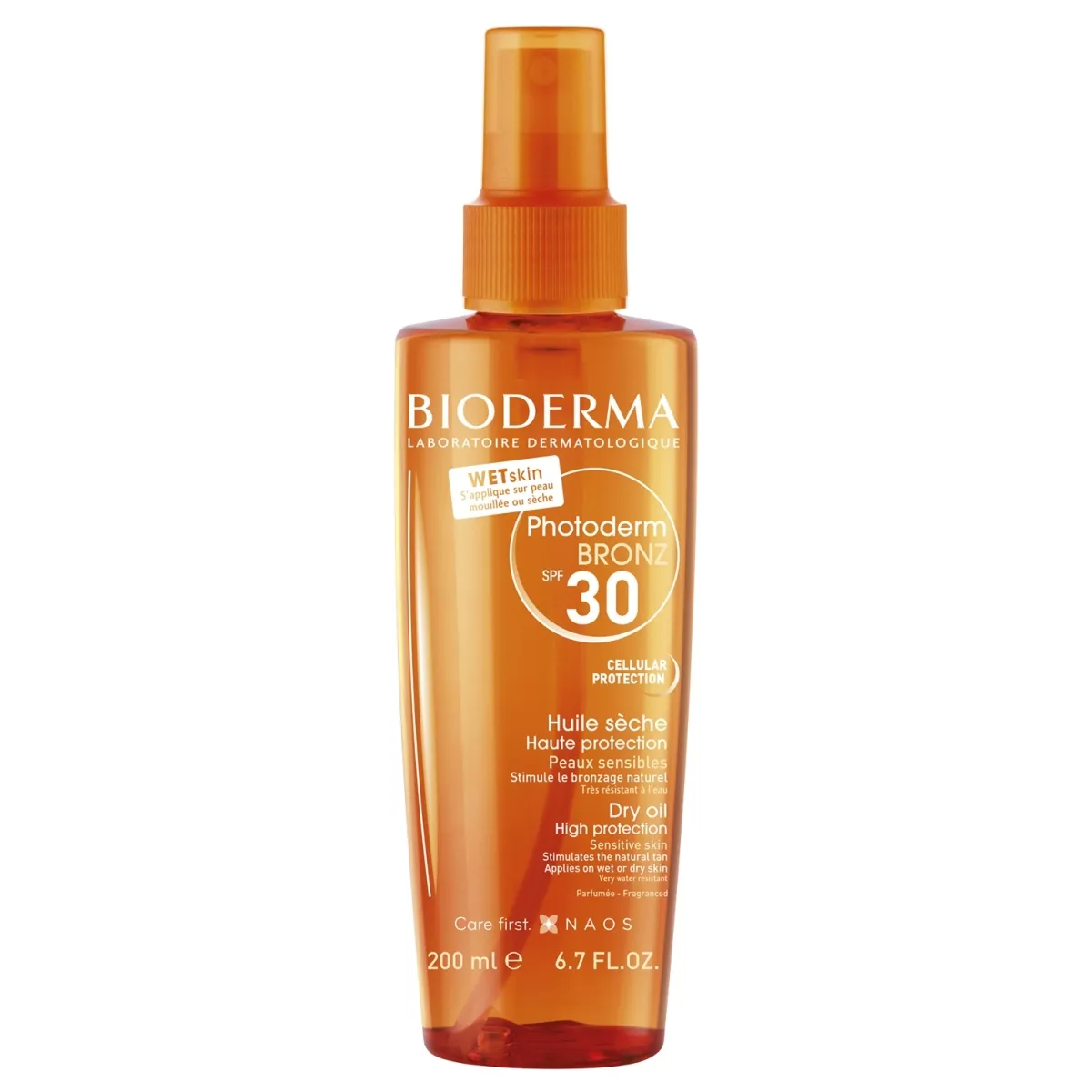 BIODERMA PHOTODERM BRONZ PÄIKESEKAITSEÕLI SPF30 200ML - Tootepilt