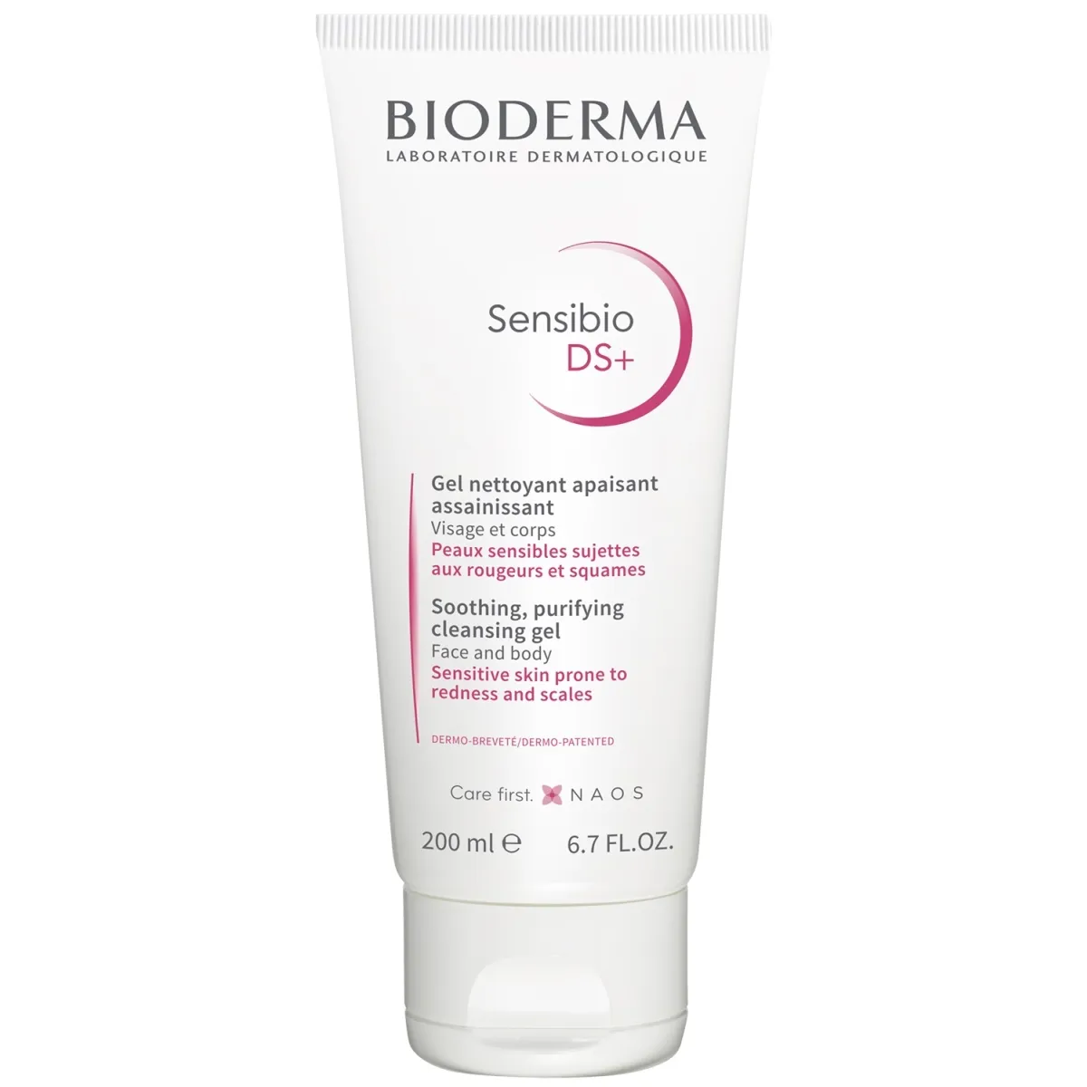 BIODERMA SENSIBIO DS+ PUHASTUSGEEL PUNETAVALE NAHALE 200ML - Tootepilt