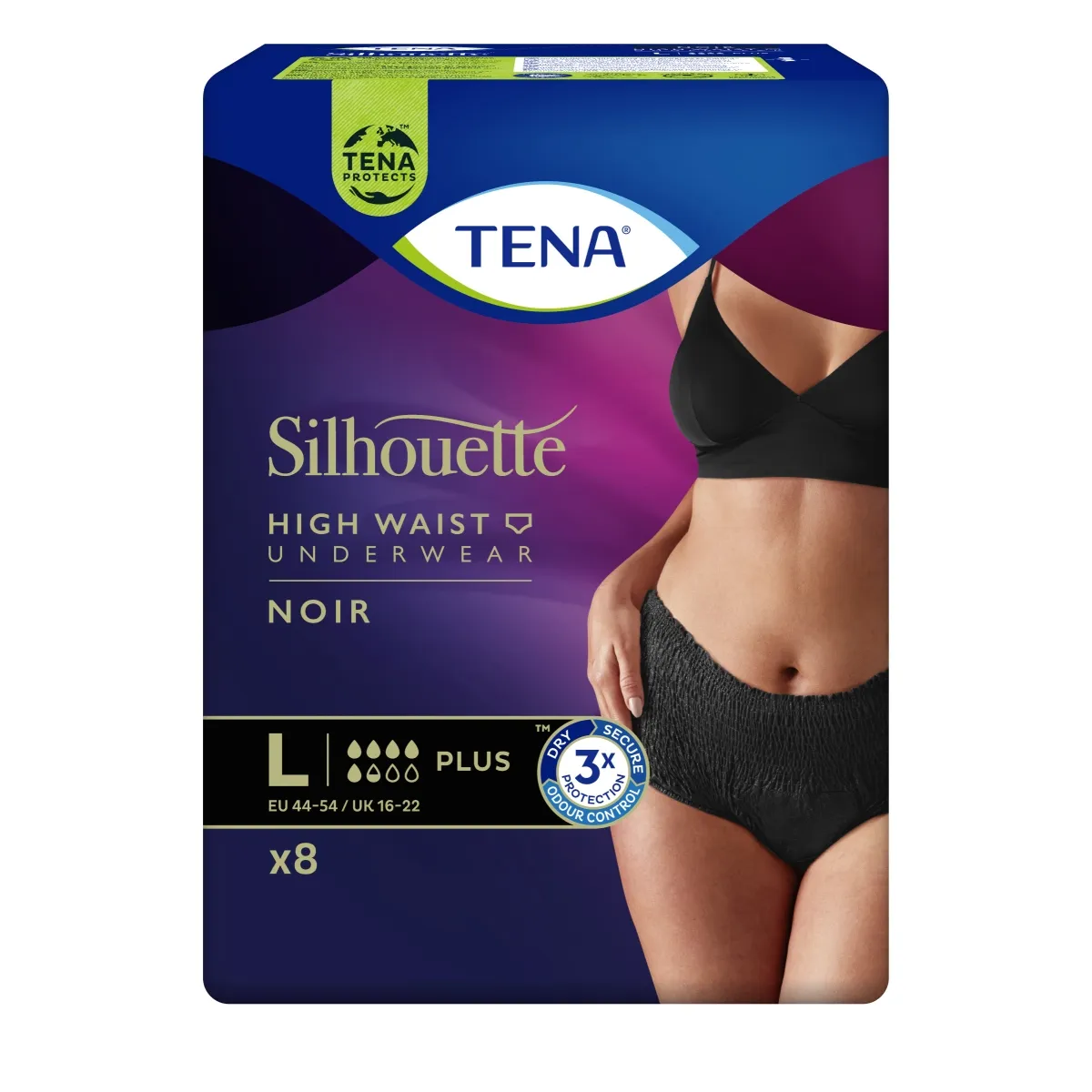 TENA SILHOUETTE NOIR PLUS PÜKSMÄHKMED L N8 - Tootepilt