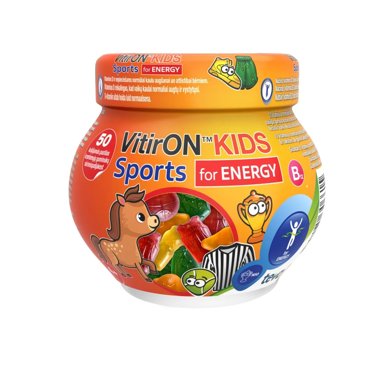 VITIRON KIDS SPORT KUMMIKOMMID N50 - Product Image