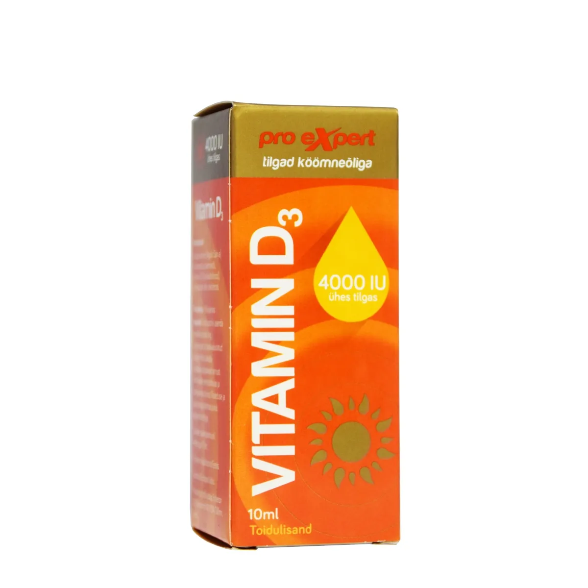 VITAMIN D3 PRO EXPERT 4000IU TILGAD KÖÖMNEÕLIGA 10ML