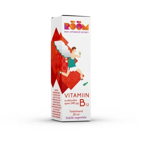 RÕÕM VITAMIIN B12 SUUKAUDNE SPREI 240 MCG 20ML