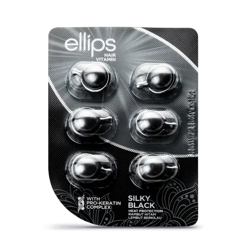 ELLIPS SILKY BLACK JUUKSEVITAMIINID PEALEMÄÄRITAVAD 1ML N6