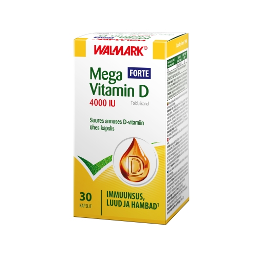 WALMARK MEGA VITAMIN D 4000IU FORTE KAPSLID N30