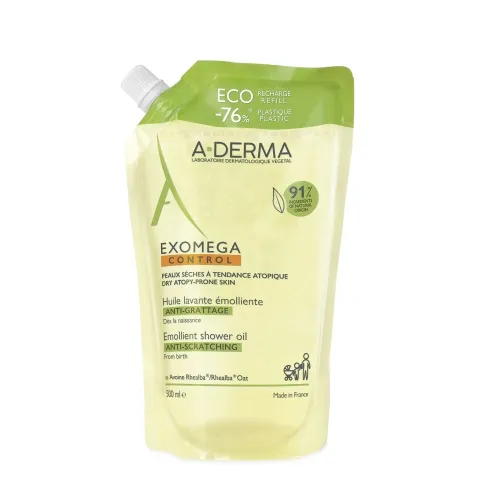 A-DERMA EXOMEGA CONTROL DUSHIÕLI TÄITEPAKEND 500ML